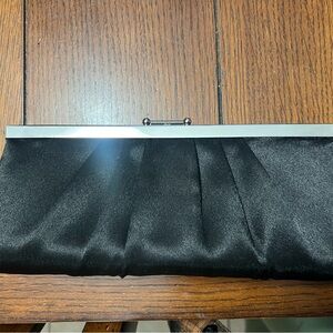 Elegant Black Satin Clutch Gunne sax